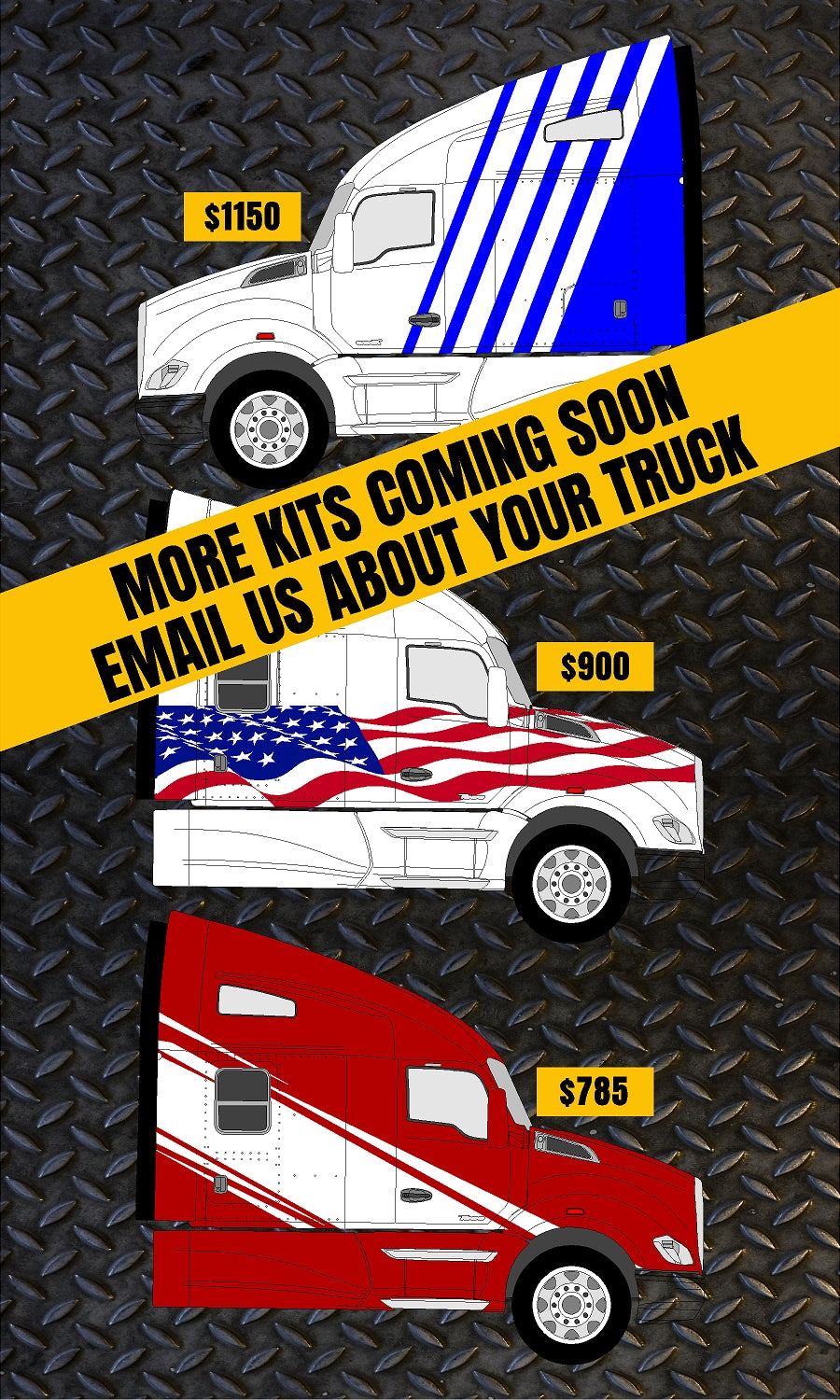 Kenworth DIY Truck Stripe Kit