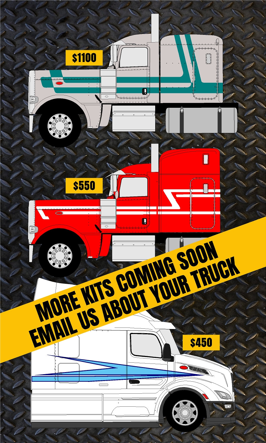 Peterbilt DIY Truck Stripe Kit